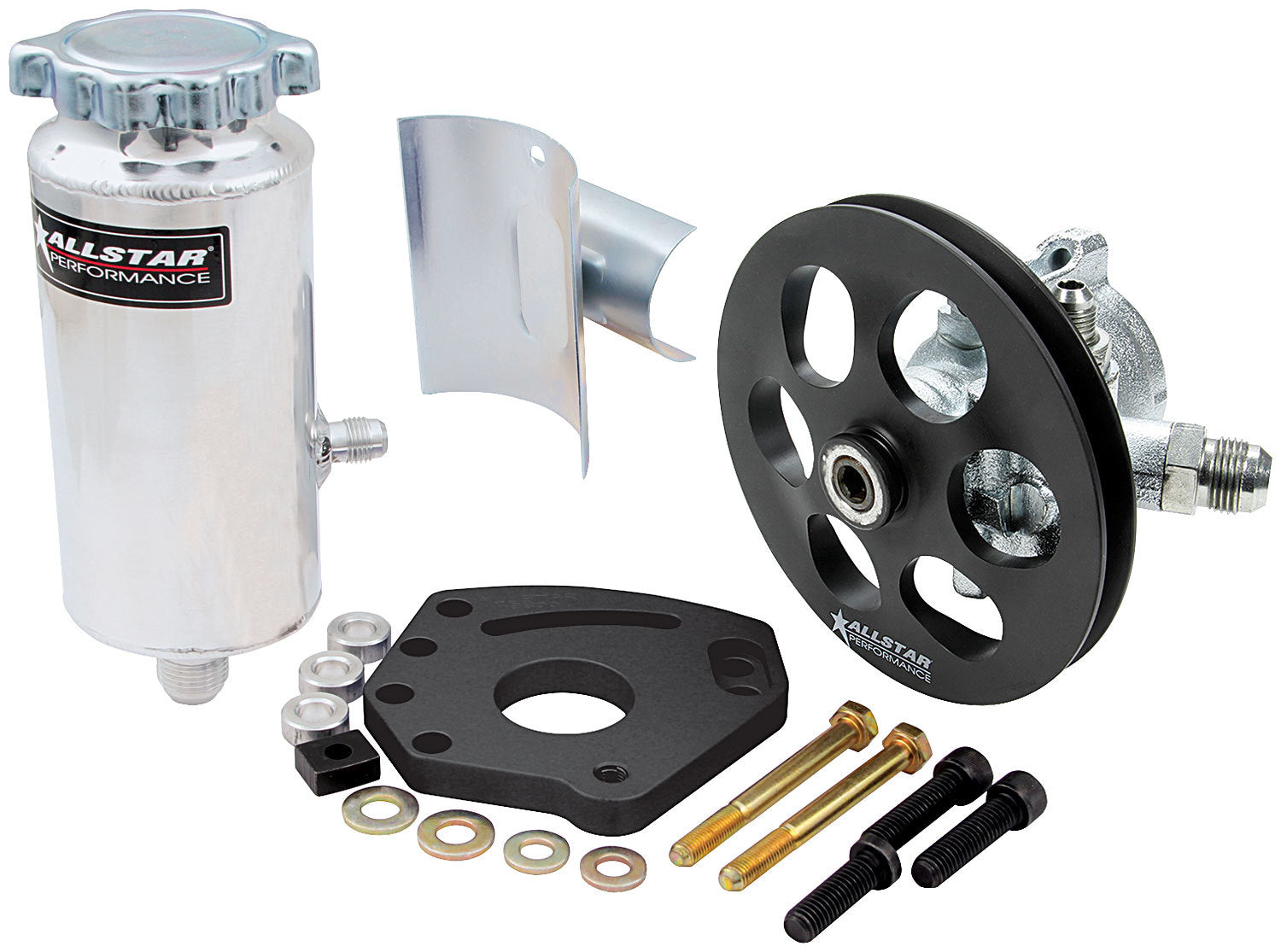 Power Steering Kit Head Mount Power Steering Pumps Allstar Performance