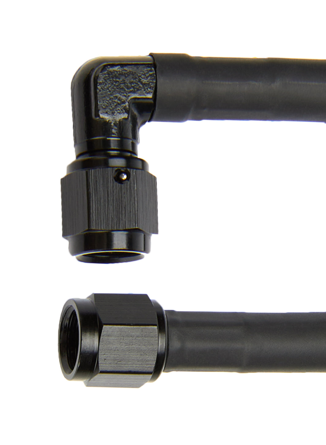 Coated Braided Line 24in #4 Hose -4 90 Deg/-4 Str AN Hose Assembly Allstar Performance