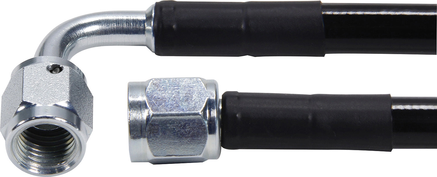 Coated Line #3 Str to 90 Steel Ends 32in AN Hose Assembly Allstar Performance