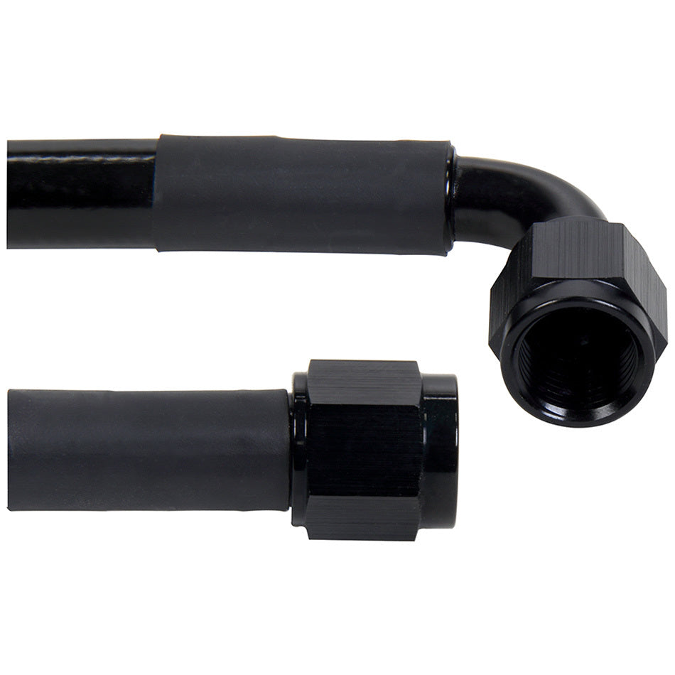 Coated Braided Line 36in #6 Hose -6 Str/-6 90 Deg AN Hose Assembly Allstar Performance