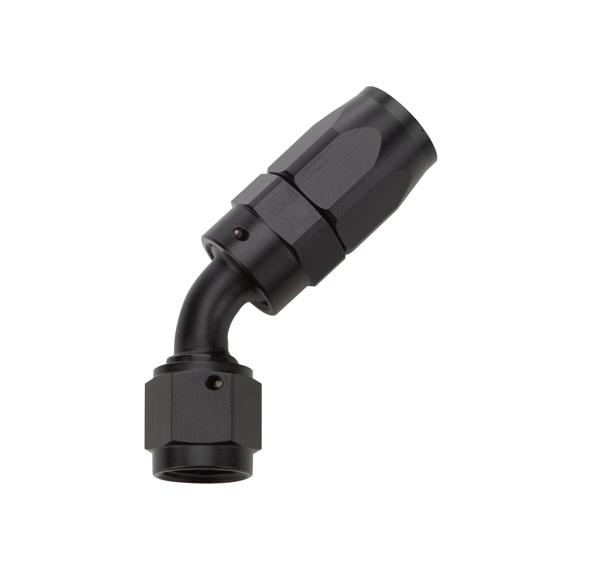 Reusable Hose End Black 45 Deg Elbow -6 Hose Ends Allstar Performance