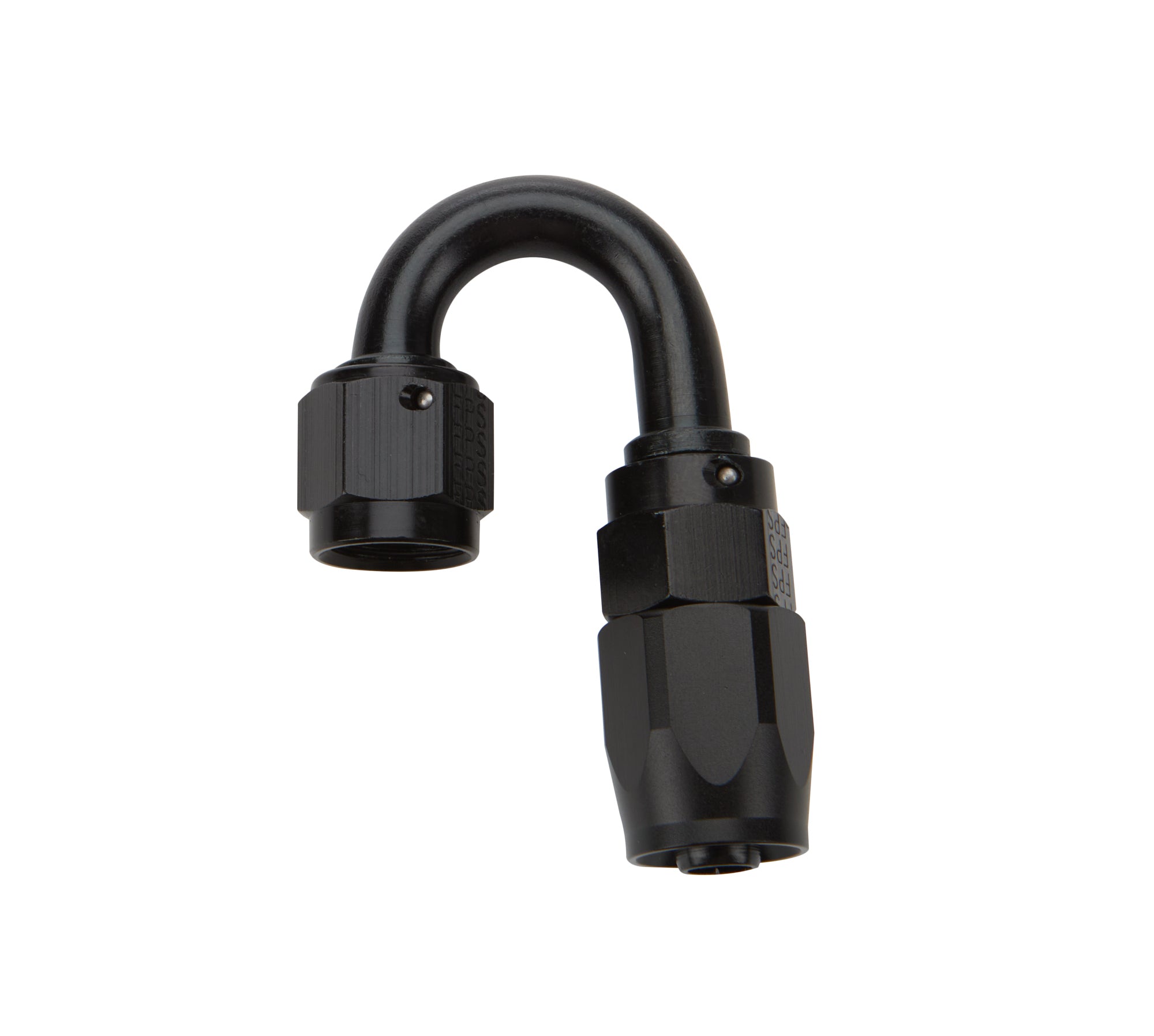 Reusable Hose End Black 180 Deg Elbow -6 Hose Ends Allstar Performance