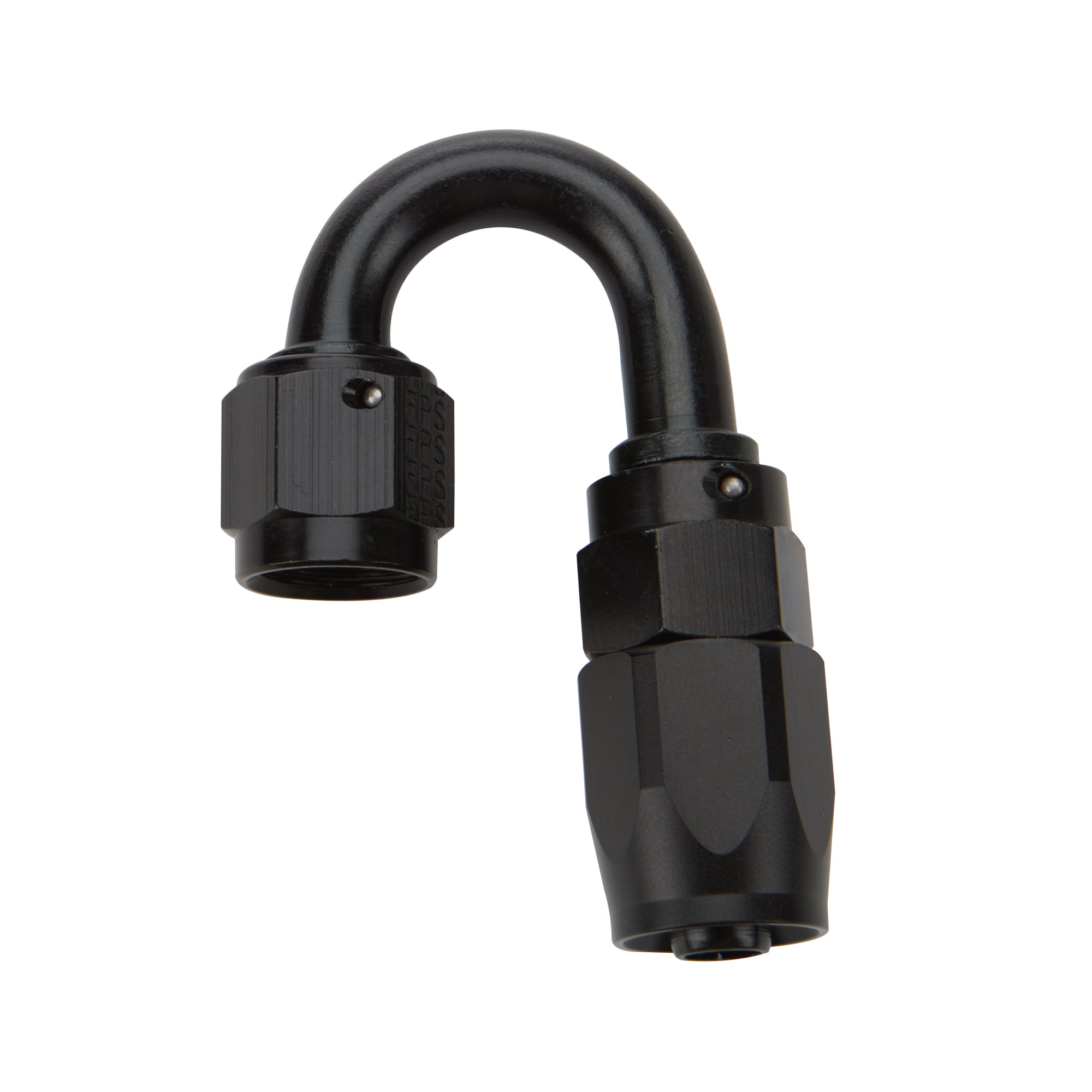 Reusable Hose End Black 180 Deg Elbow -12 Hose Ends Allstar Performance