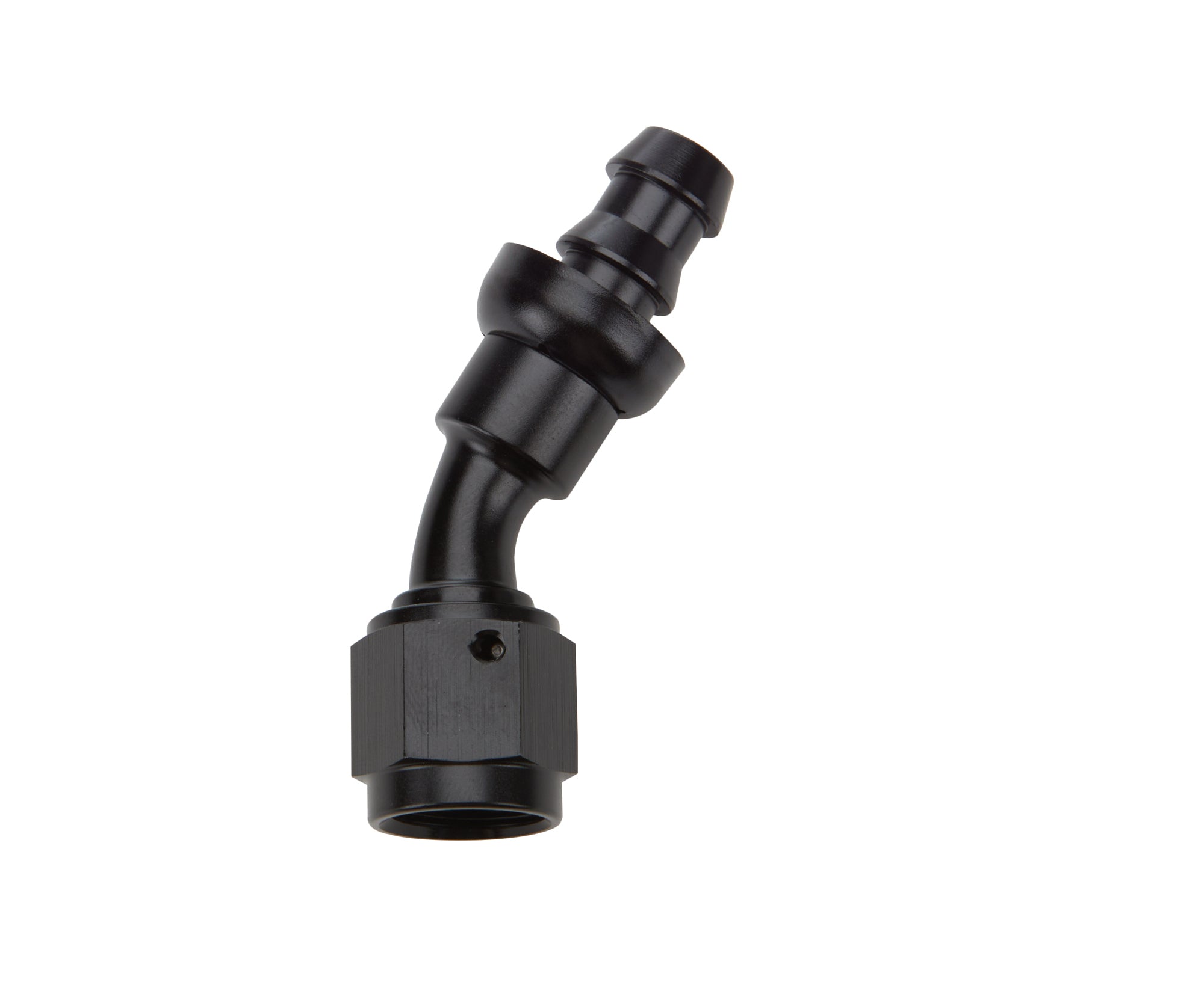 Pushlock Hose End Black 30 Deg Elbow -6 Hose Ends Allstar Performance