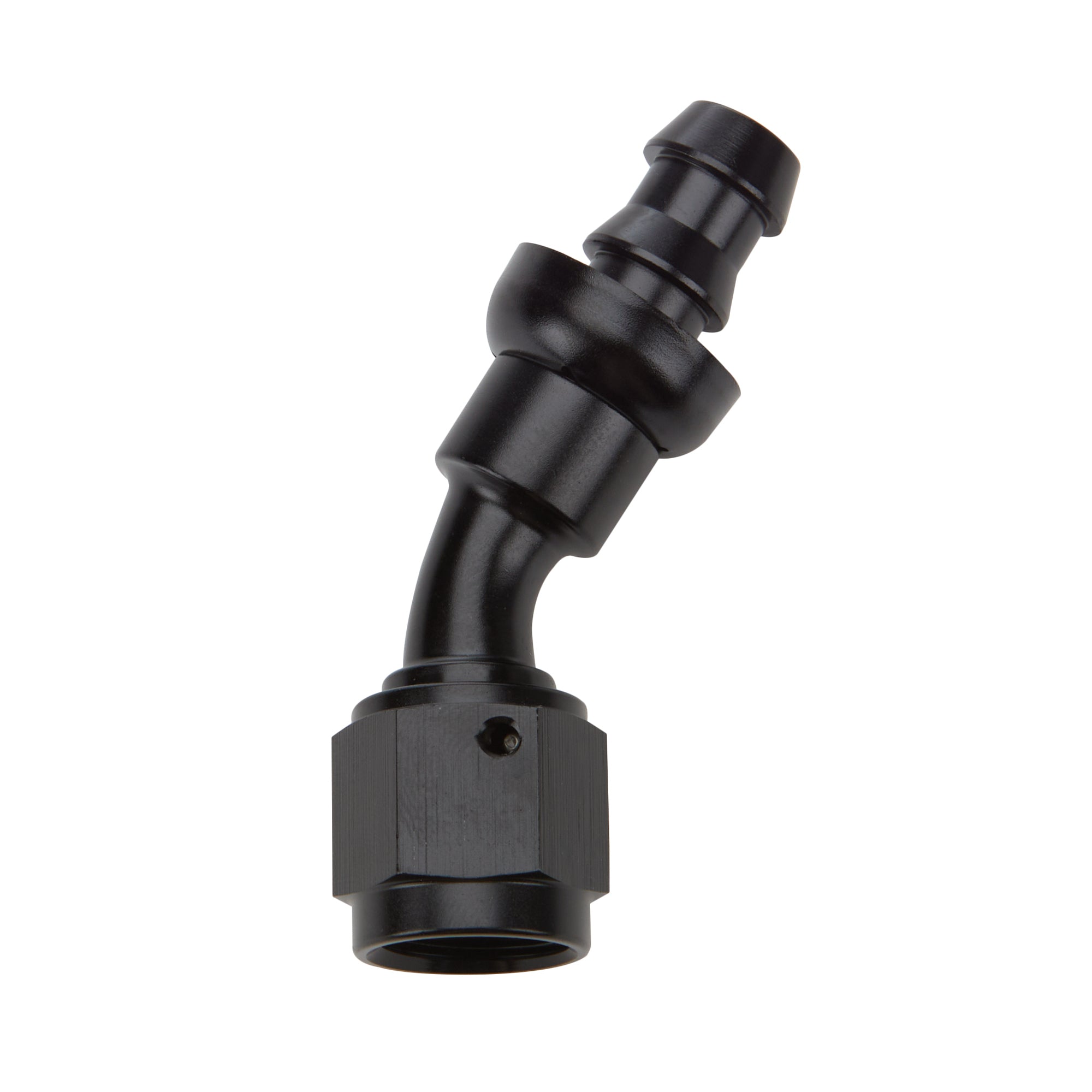Pushlock Hose End Black 30 Deg Elbow -8 Hose Ends Allstar Performance