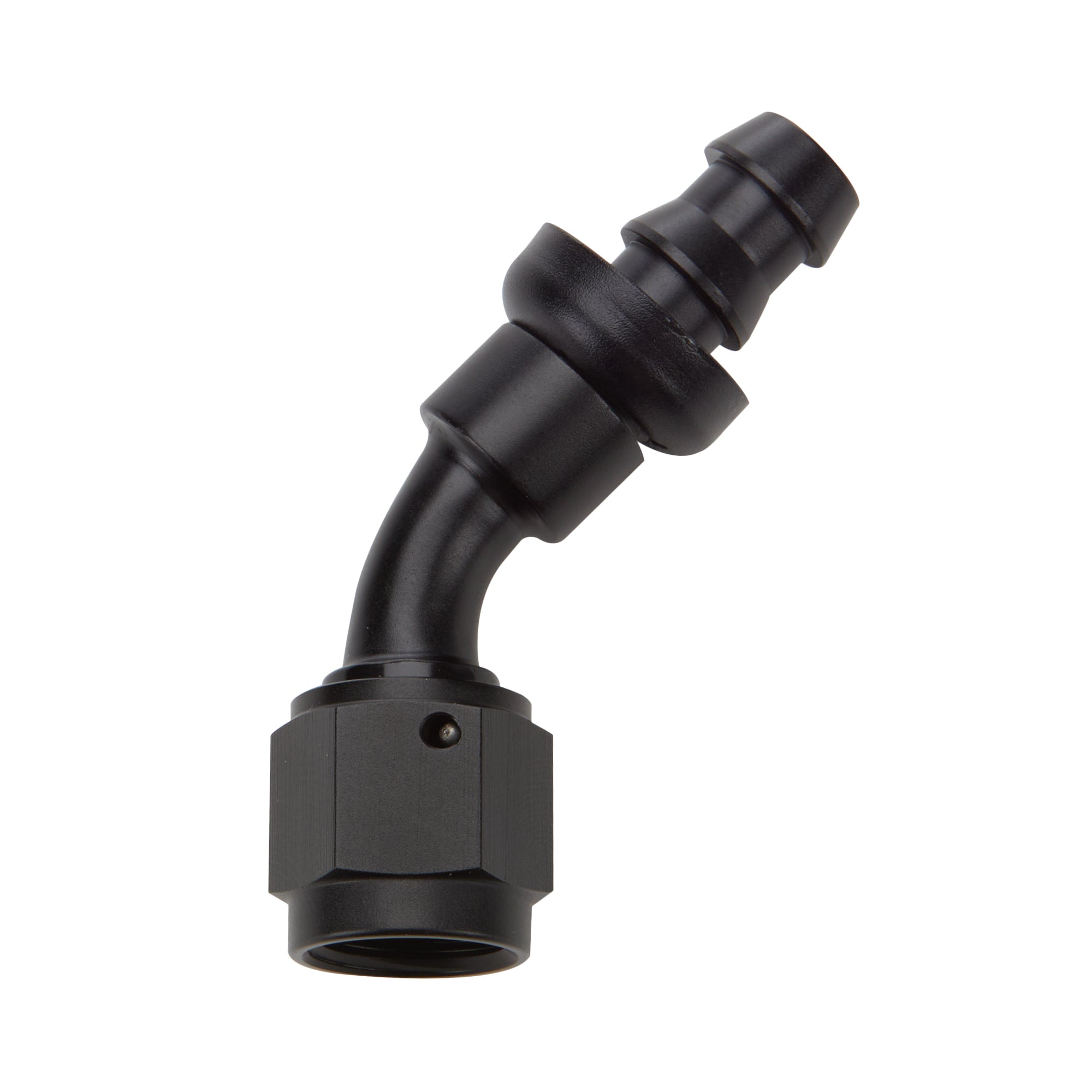 Pushlock Hose End Black 45 Deg Elbow -8 Hose Ends Allstar Performance