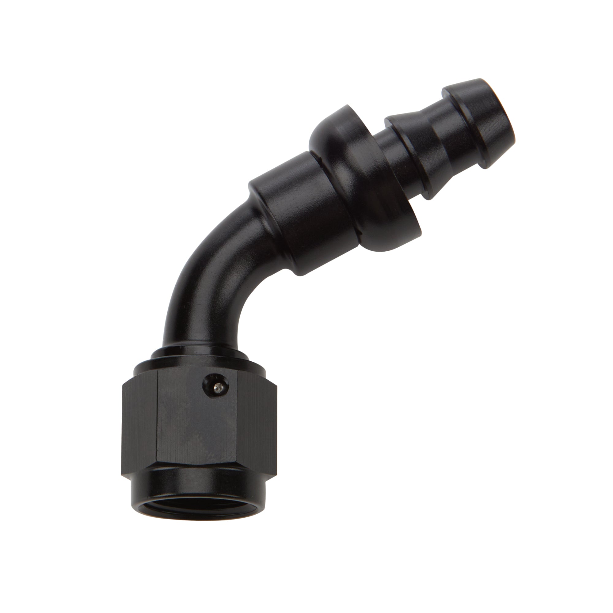 Pushlock Hose End Black 60 Deg Elbow -16 Hose Ends Allstar Performance