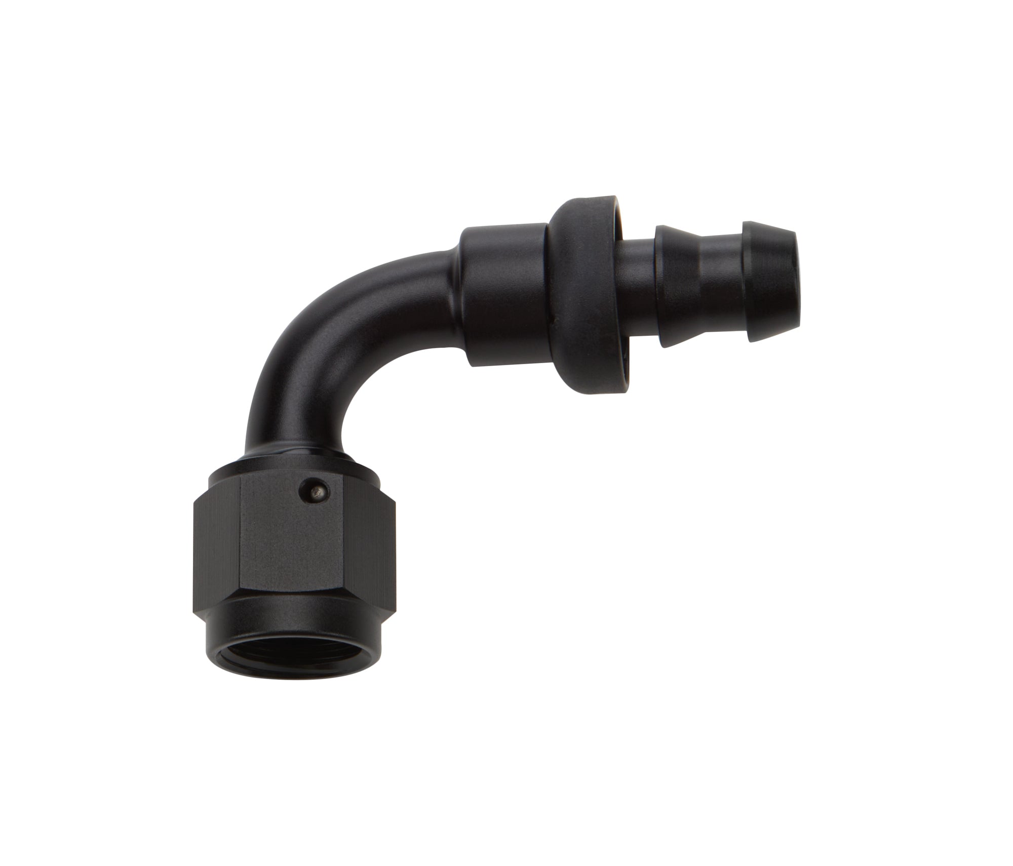 Pushlock Hose End Black 90 Deg Elbow -6 Hose Ends Allstar Performance