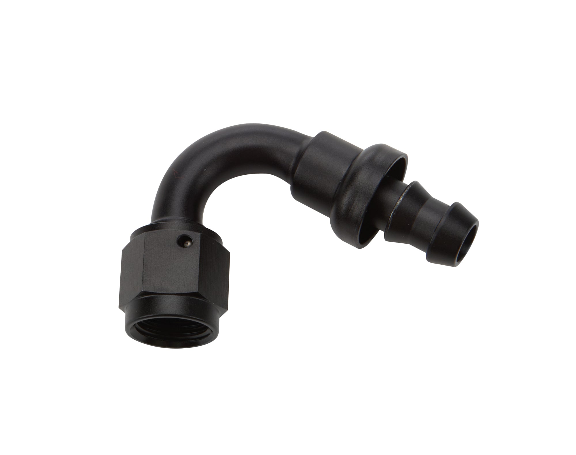 Pushlock Hose End Black 120 Deg Elbow -6 Hose Ends Allstar Performance