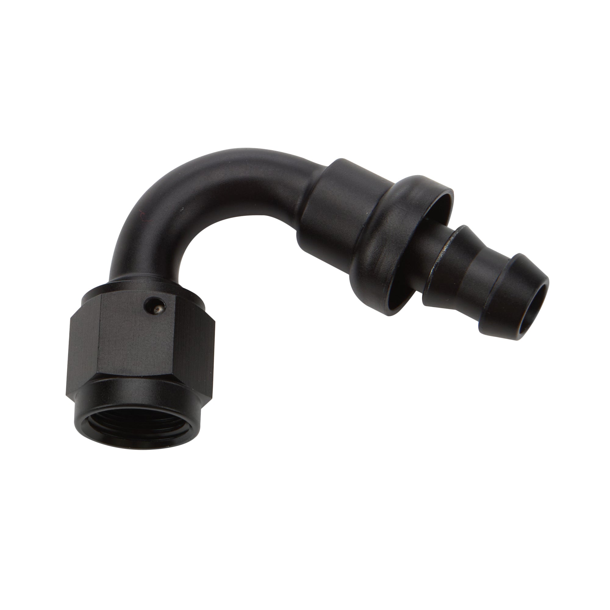 Pushlock Hose End Black 120 Deg Elbow -8 Hose Ends Allstar Performance
