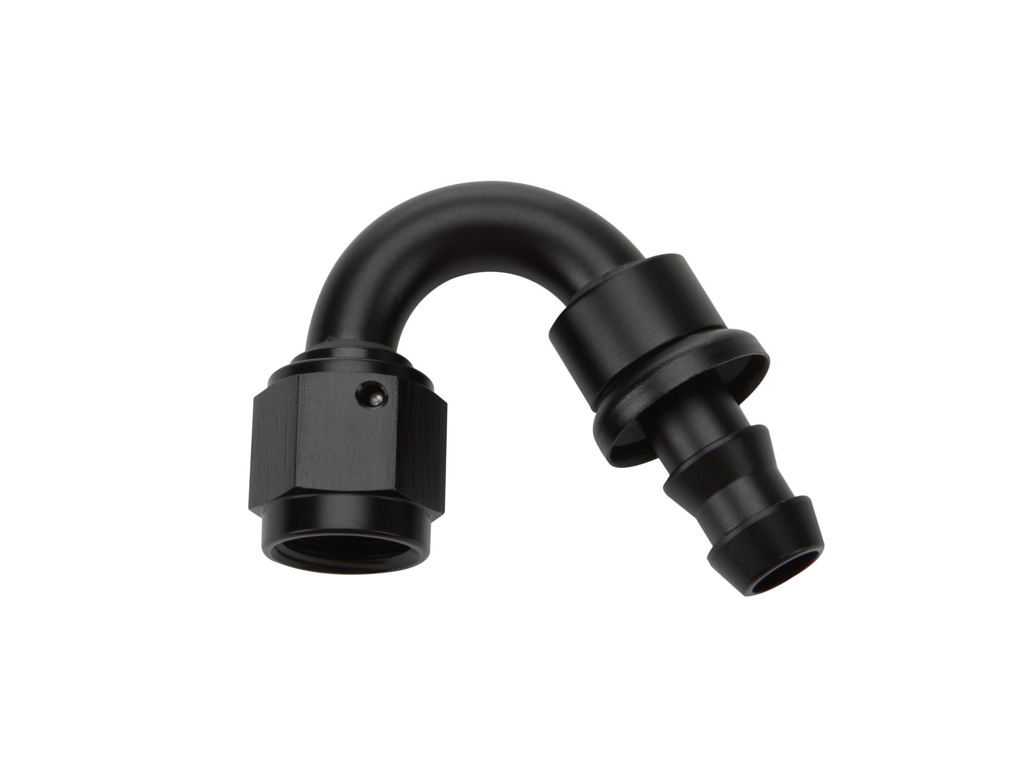 Pushlock Hose End Black 150 Deg Elbow -6 Hose Ends Allstar Performance