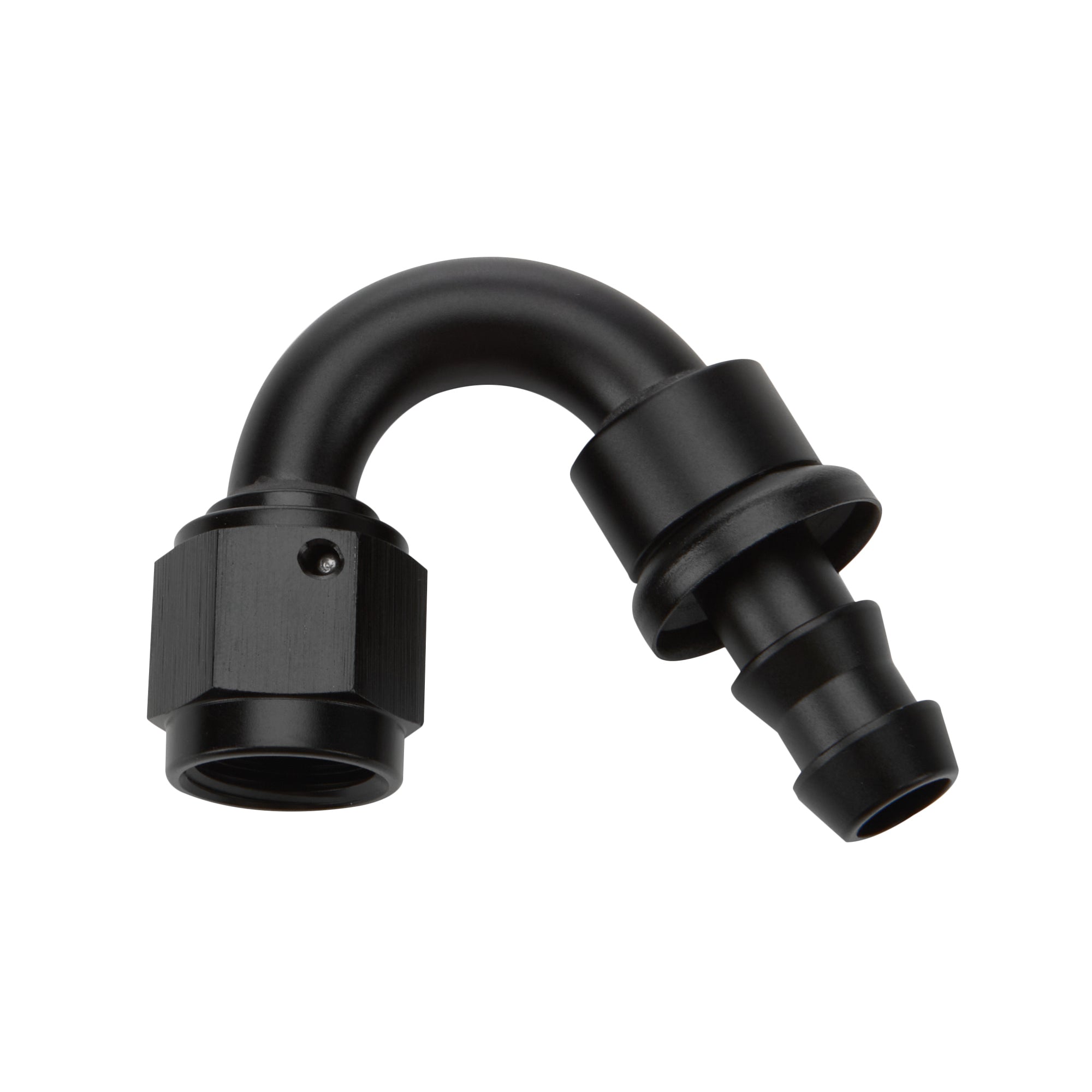 Pushlock Hose End Black 150 Deg Elbow -10 Hose Ends Allstar Performance