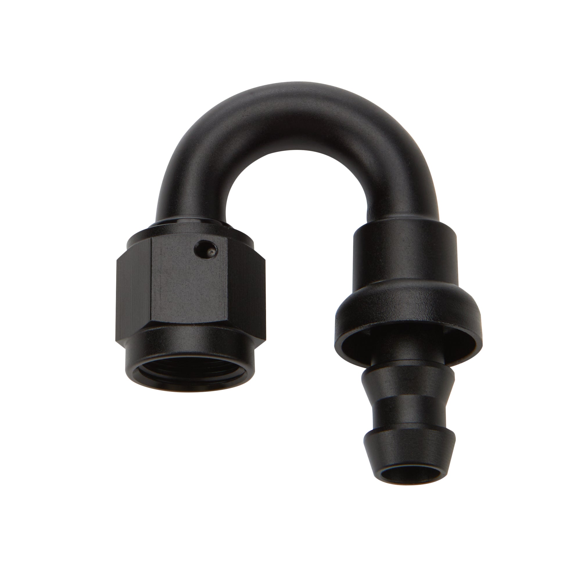 Pushlock Hose End Black 180 Deg Elbow -12 Hose Ends Allstar Performance