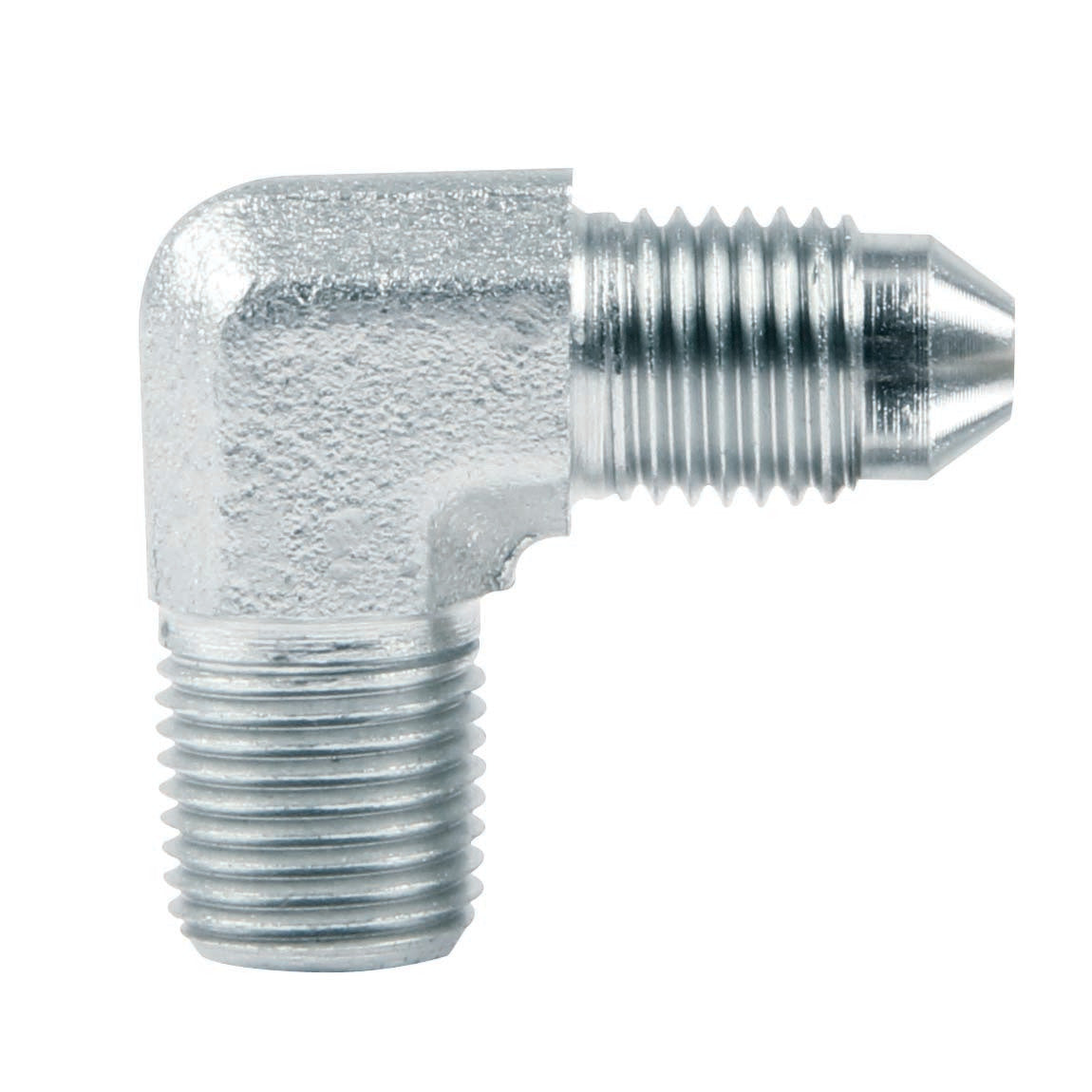 Adapter Fittings -3 to 1/8 NPT 90Deg 10pk AN-NPT Fittings and Components Allstar Performance