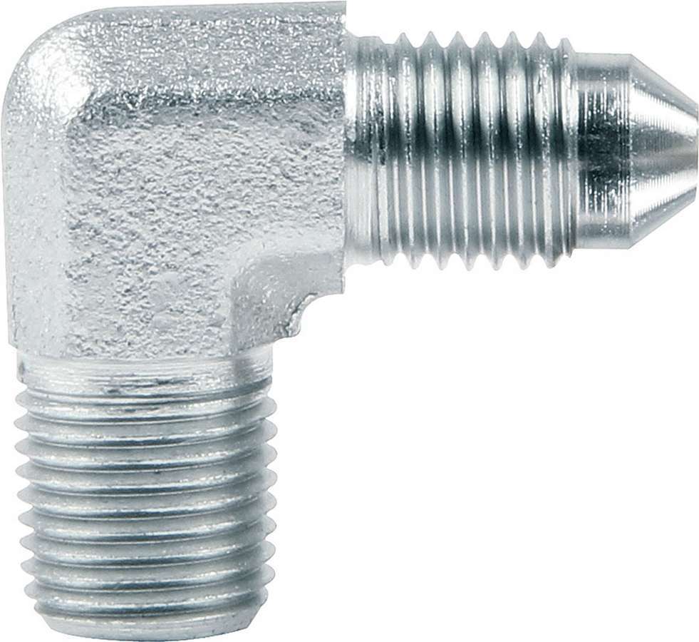 Adapter Fitting -3 to 1/8 NPT 90 Deg AN-NPT Fittings and Components Allstar Performance