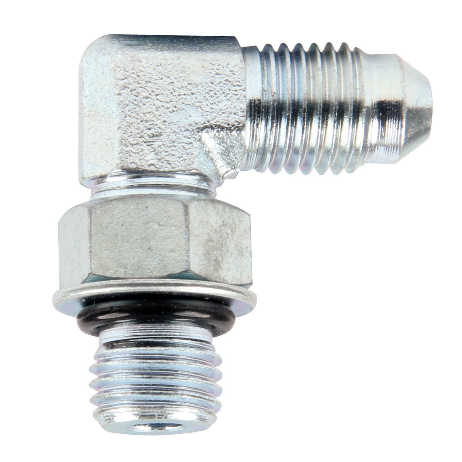 Adapter Fittings -4 to 7/16-20 90 Degree 10pk AN-NPT Fittings and Components Allstar Performance
