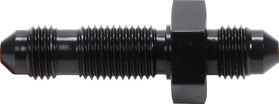 Straight Bulkhead Black -3 AN-NPT Fittings and Components Allstar Performance