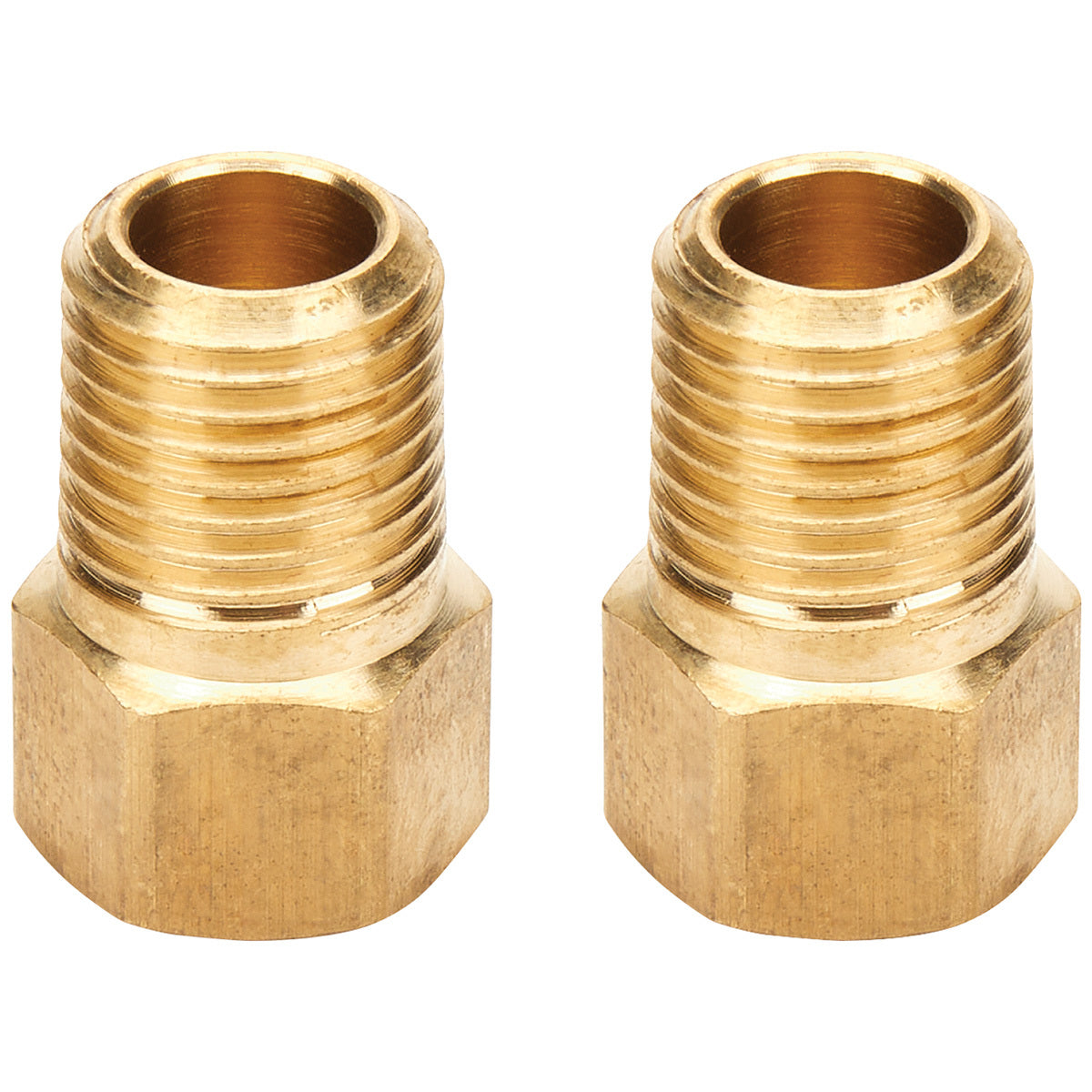 Adapter Fittings 1/4 NPT to 5/16 2pk AN-NPT Fittings and Components Allstar Performance