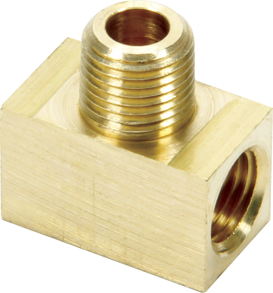 Inverted Flare Tee 3/16in w/ 1/8NPT Male AN-NPT Fittings and Components Allstar Performance