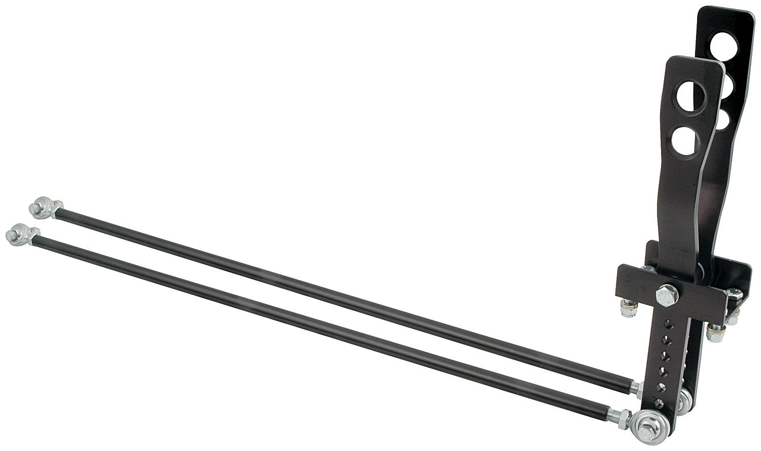 2 Lever Shifter Black Unequal Length Handles Transmission Shifters Allstar Performance