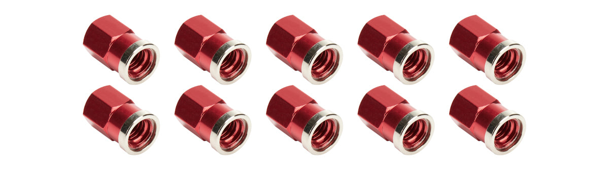 QC Cover Nuts Short Red 10pk Quick Change Fastener Kits Allstar Performance