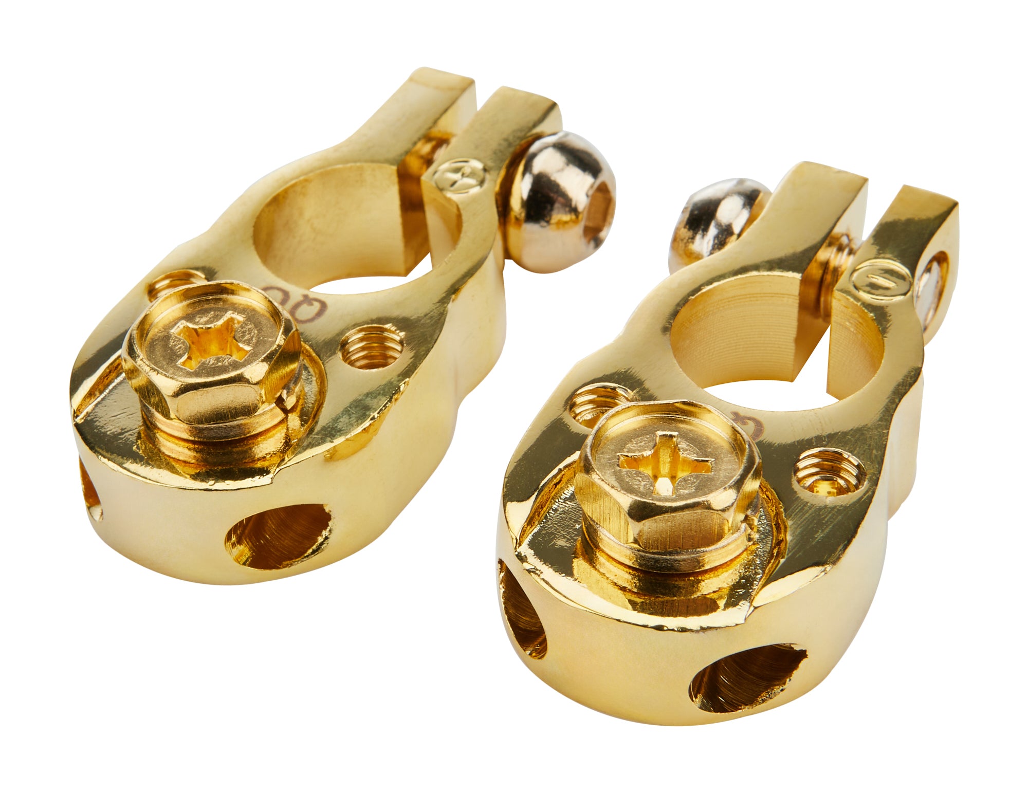 Gold Top Post Terminal 1pr Battery Terminals and Components Allstar Performance