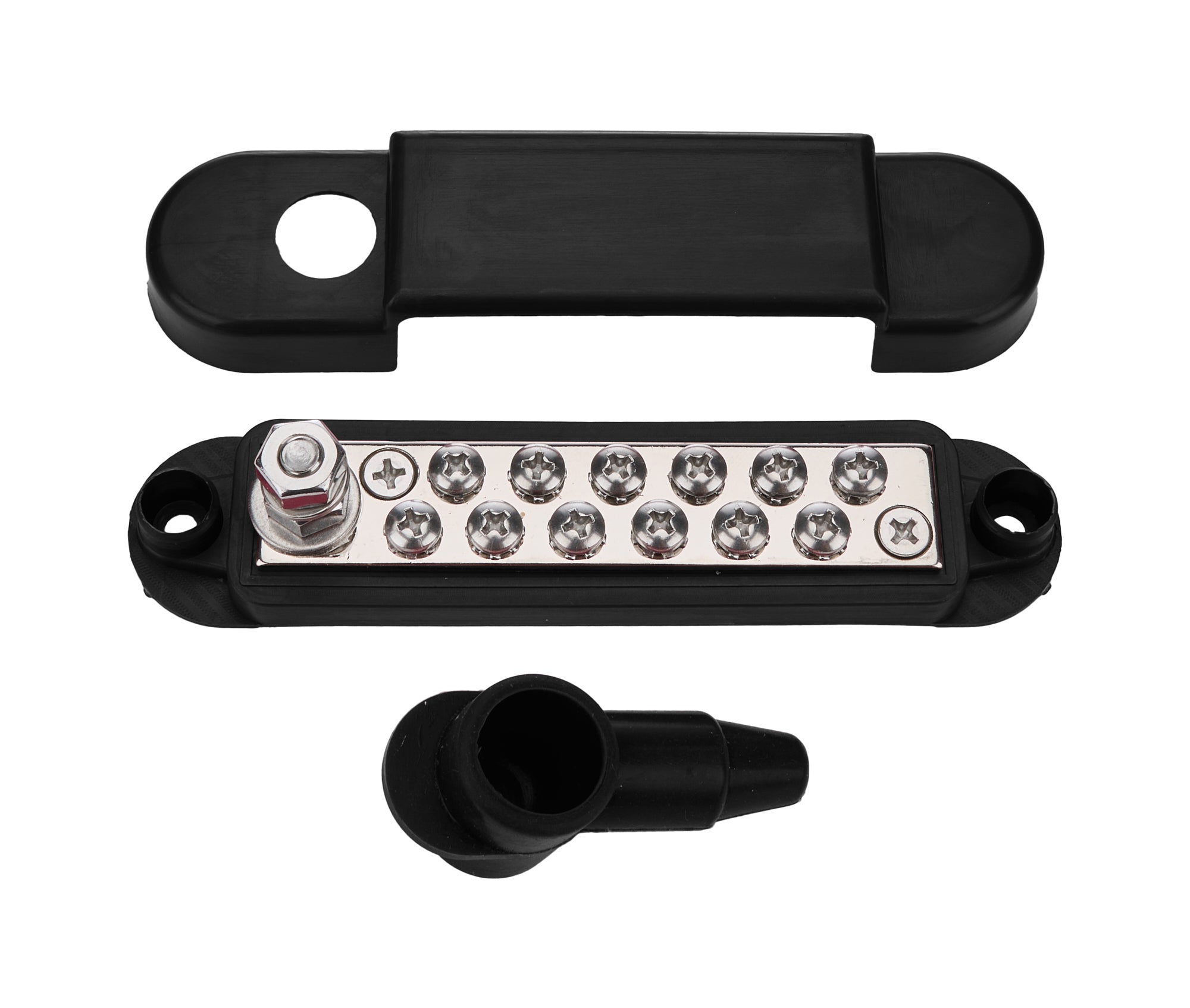 Buss Bar Black Electrical Junction Blocks Allstar Performance