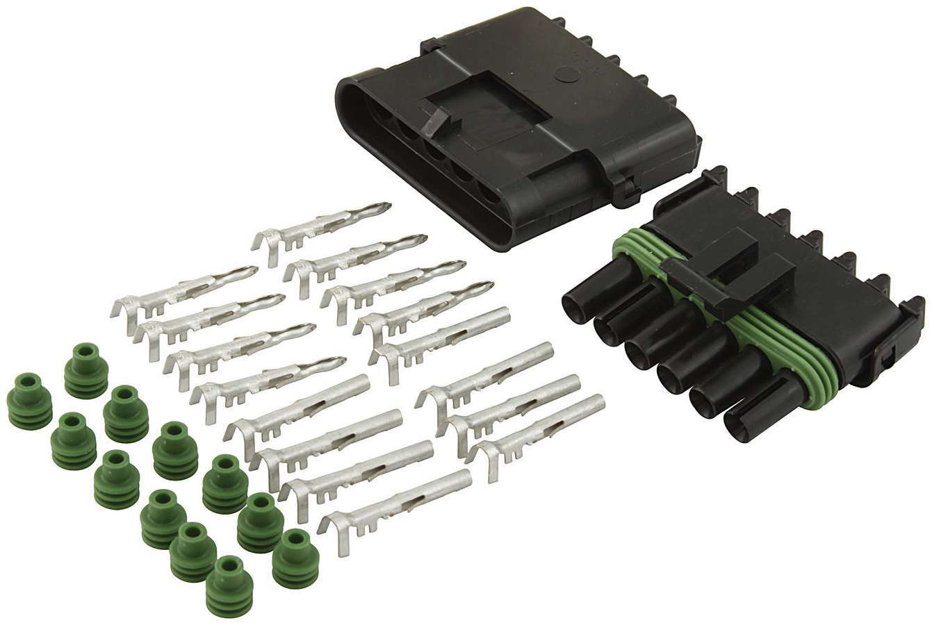 6-Wire Weather Pack Connector Kit Wiring Connectors and Terminals Allstar Performance