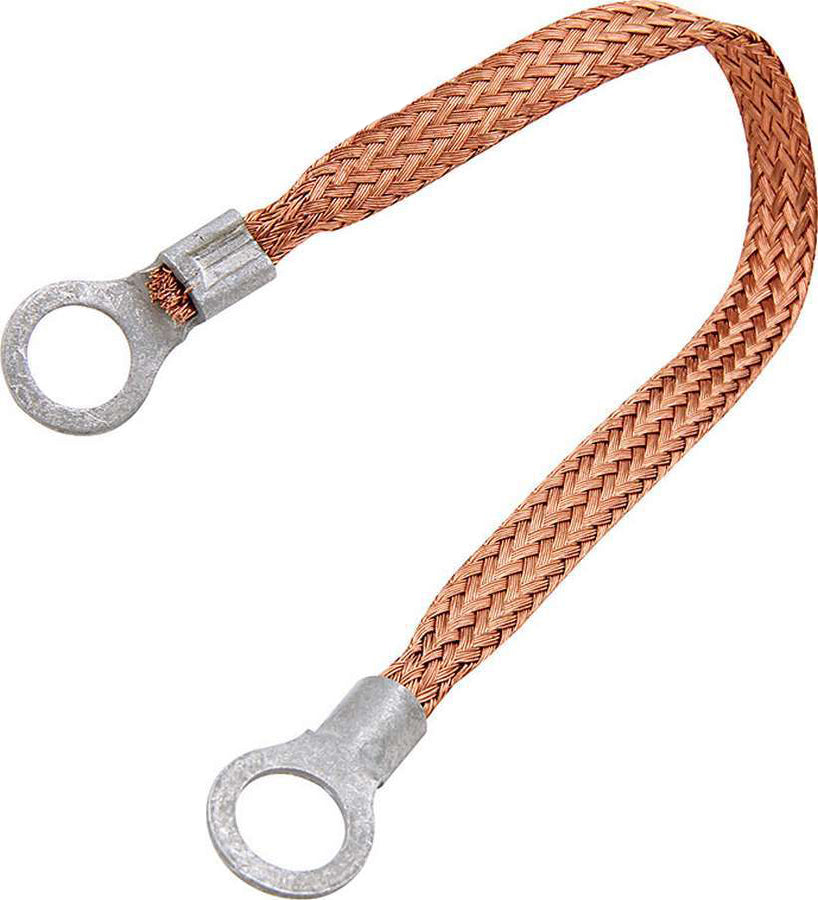 Copper Ground Strap 18in w/ 1/4in Ring Terminals Ground Straps Allstar Performance