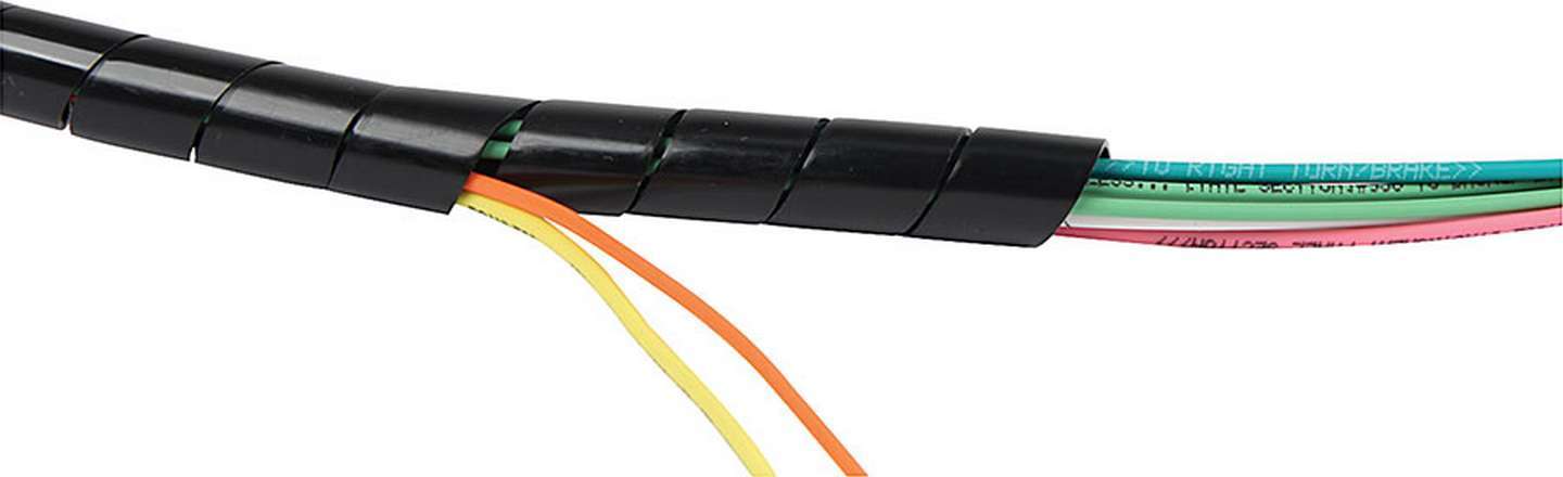 Spiral Wire Loom 3/4in x 10ft Hose and Wire Sleeving Allstar Performance