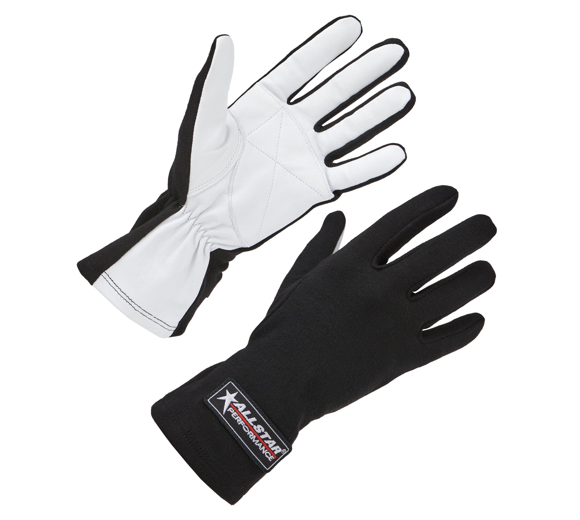 Driving Gloves Non-SFI S/L Black X-Large Driving Gloves Allstar Performance