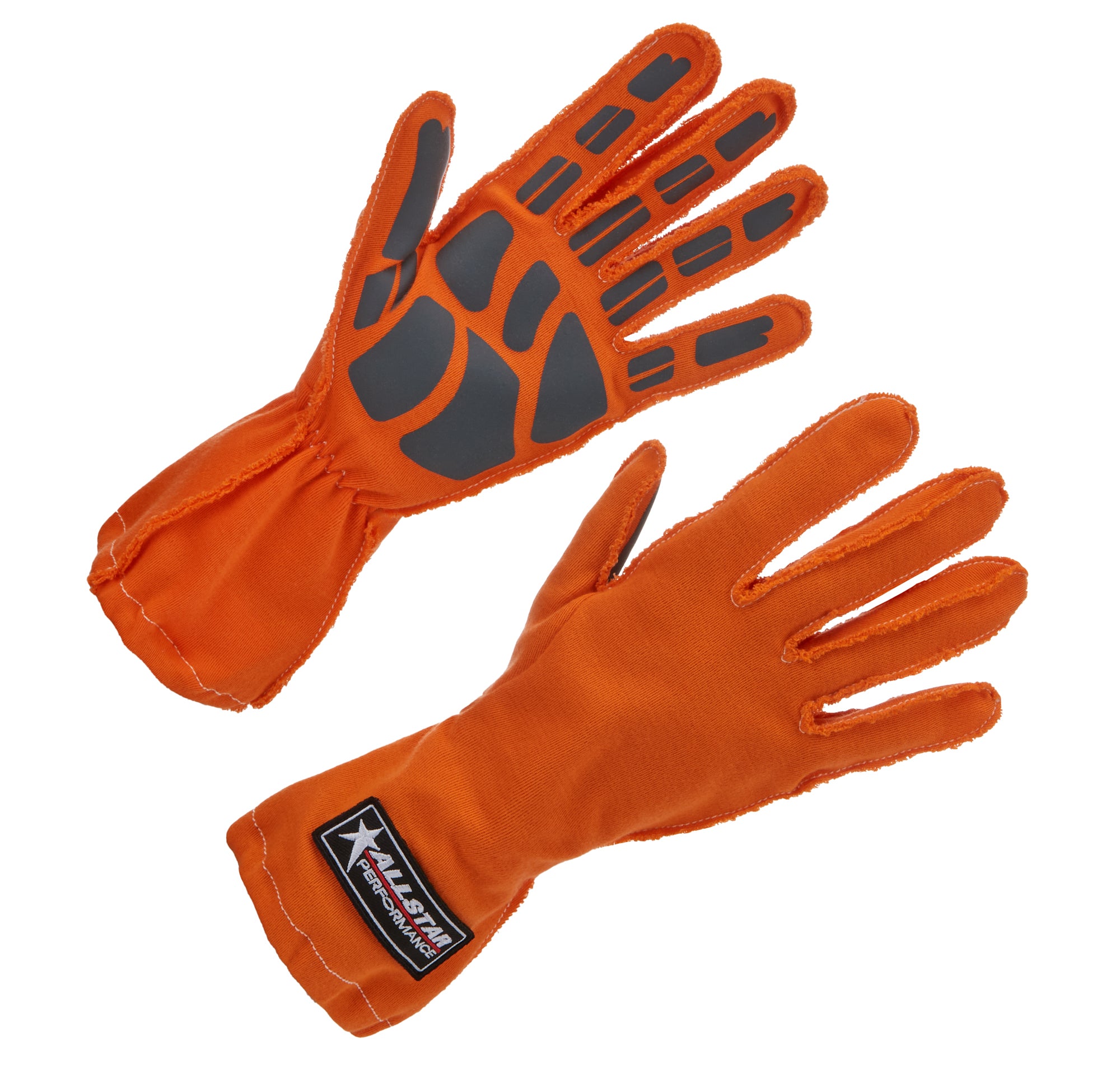 Driving Gloves Non-SFI Outseam S/L XL Orange Driving Gloves Allstar Performance