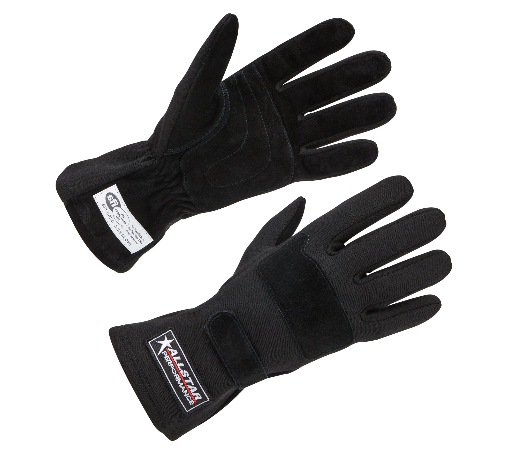 Driving Gloves SFI 3.3/5 D/L Black Medium Driving Gloves Allstar Performance