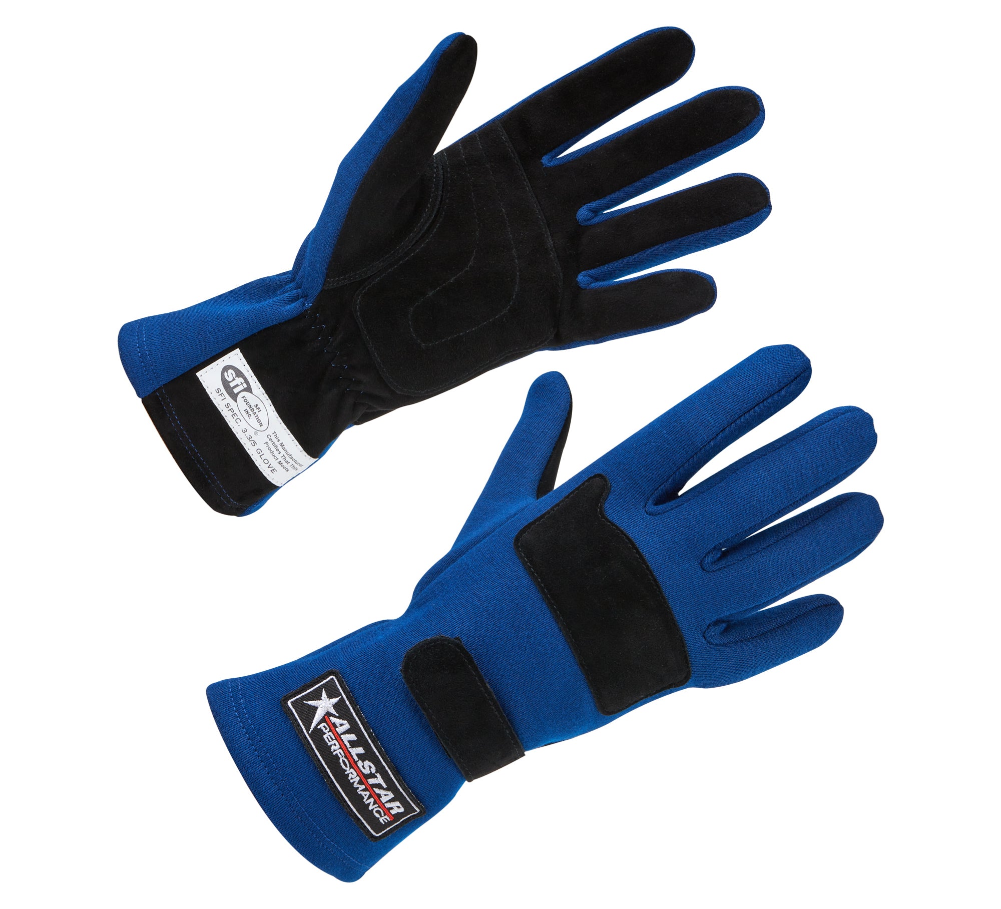 Driving Gloves SFI 3.3/5 D/L Blue Large Driving Gloves Allstar Performance