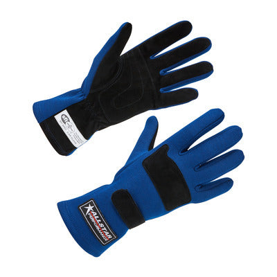 Driving Gloves SFI 3.3/5 D/L Blue X-Large Driving Gloves Allstar Performance