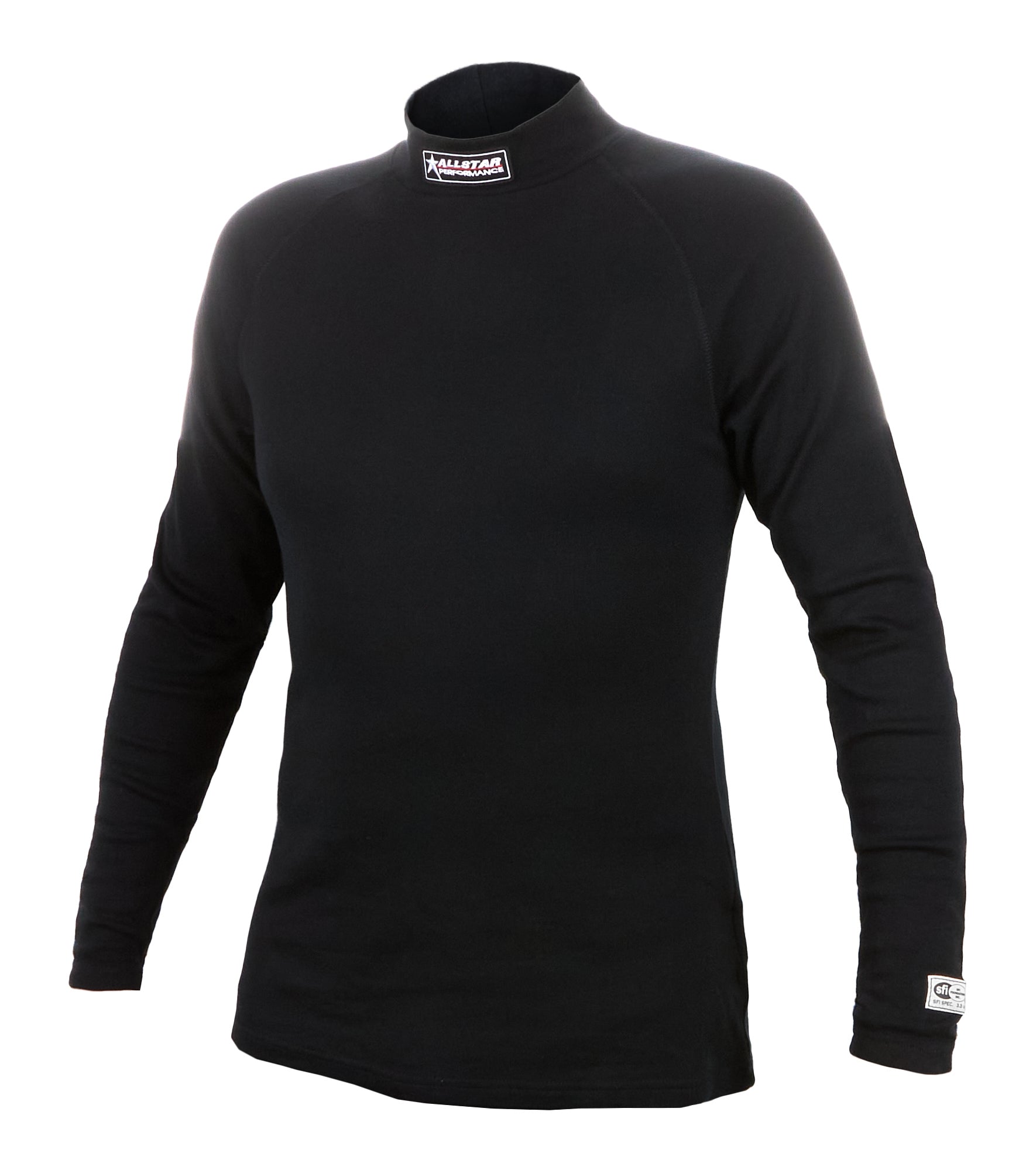 SFI 3.3 FR Underwear Top Black XLG Fire Retardant Underwear Tops Allstar Performance