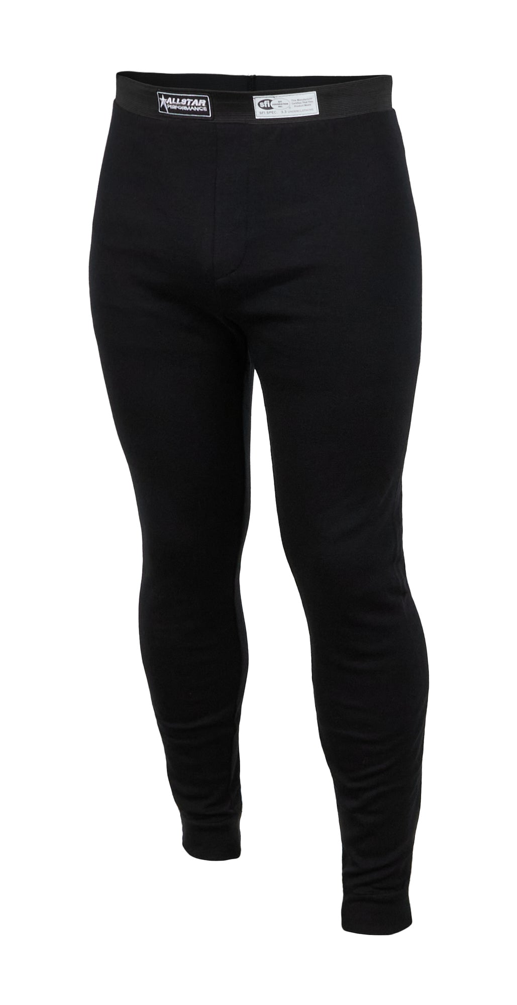 SFI 3.3 FR Underwear Bottom Black LRG Fire Retardant Underwear Bottoms Allstar Performance