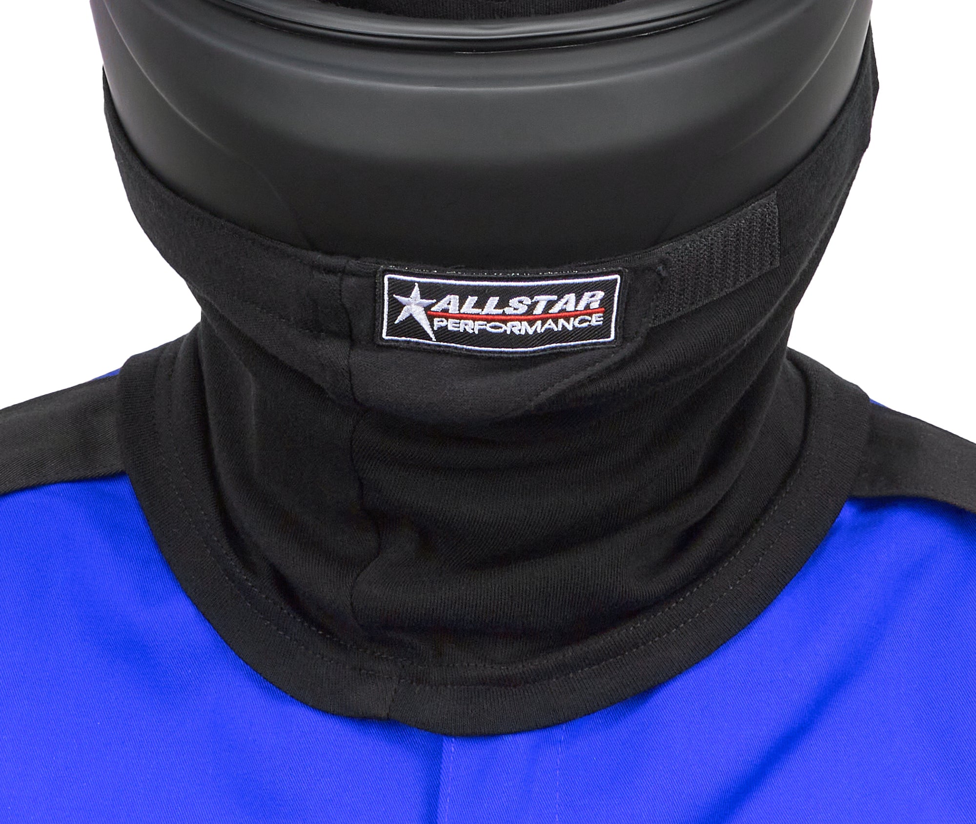 Helmet Skirt Non-SFI Single Layer Black Helmet Skirts Allstar Performance