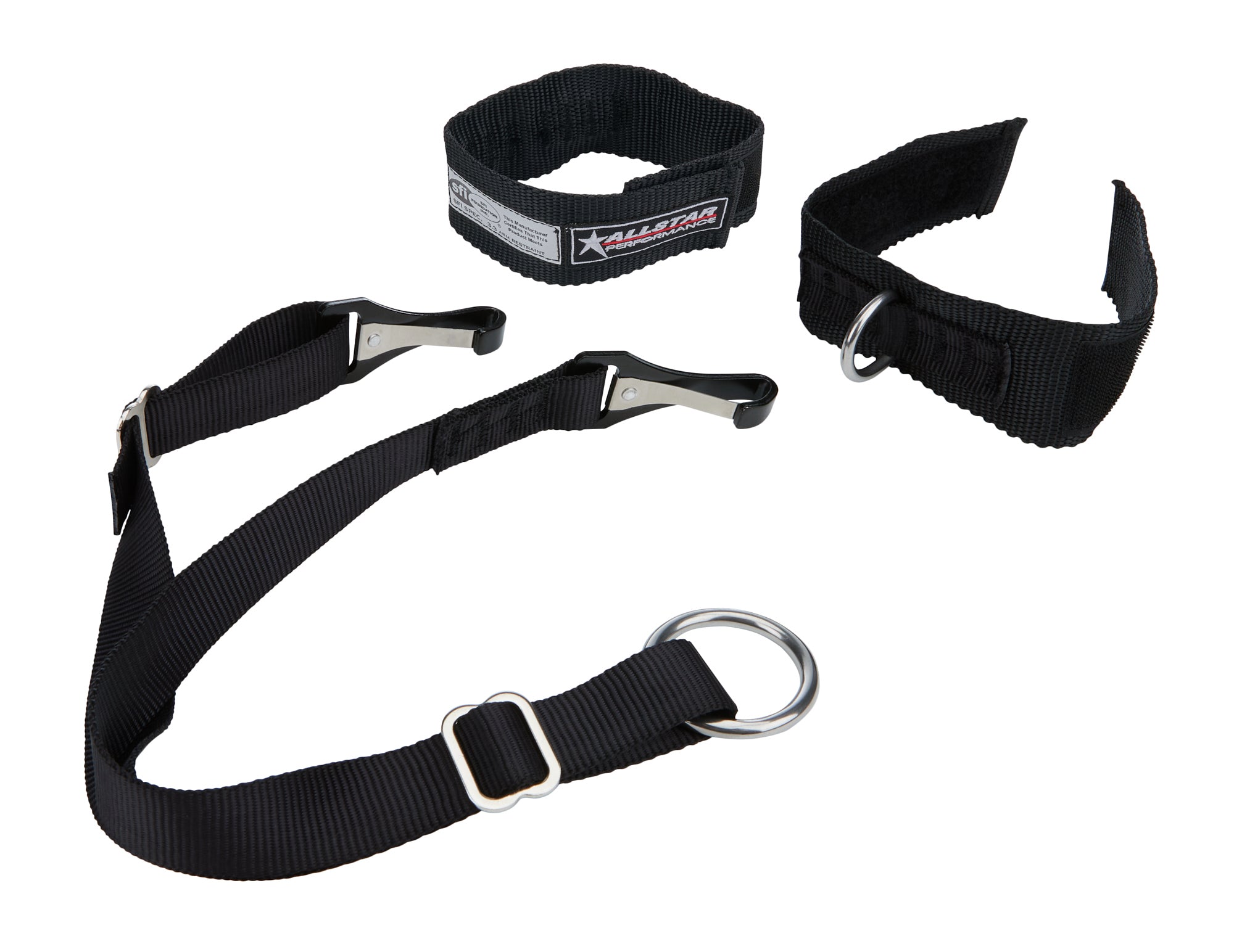 Arm Restraints SFI 3.3 Black Adult Arm Restraints Allstar Performance