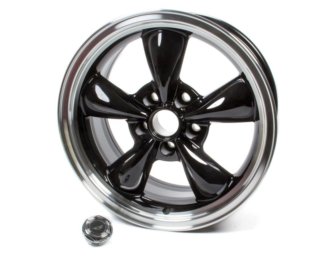 17x8 Torq Thrust M Wheel Gloss Black Machined Lip Wheels American Racing