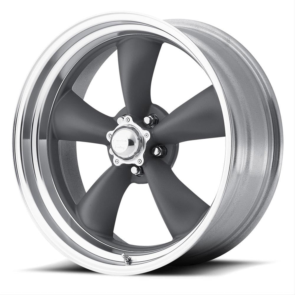 20x10 Classic Torq Thrus t II 5x127 BC Mag Gray Wheels American Racing