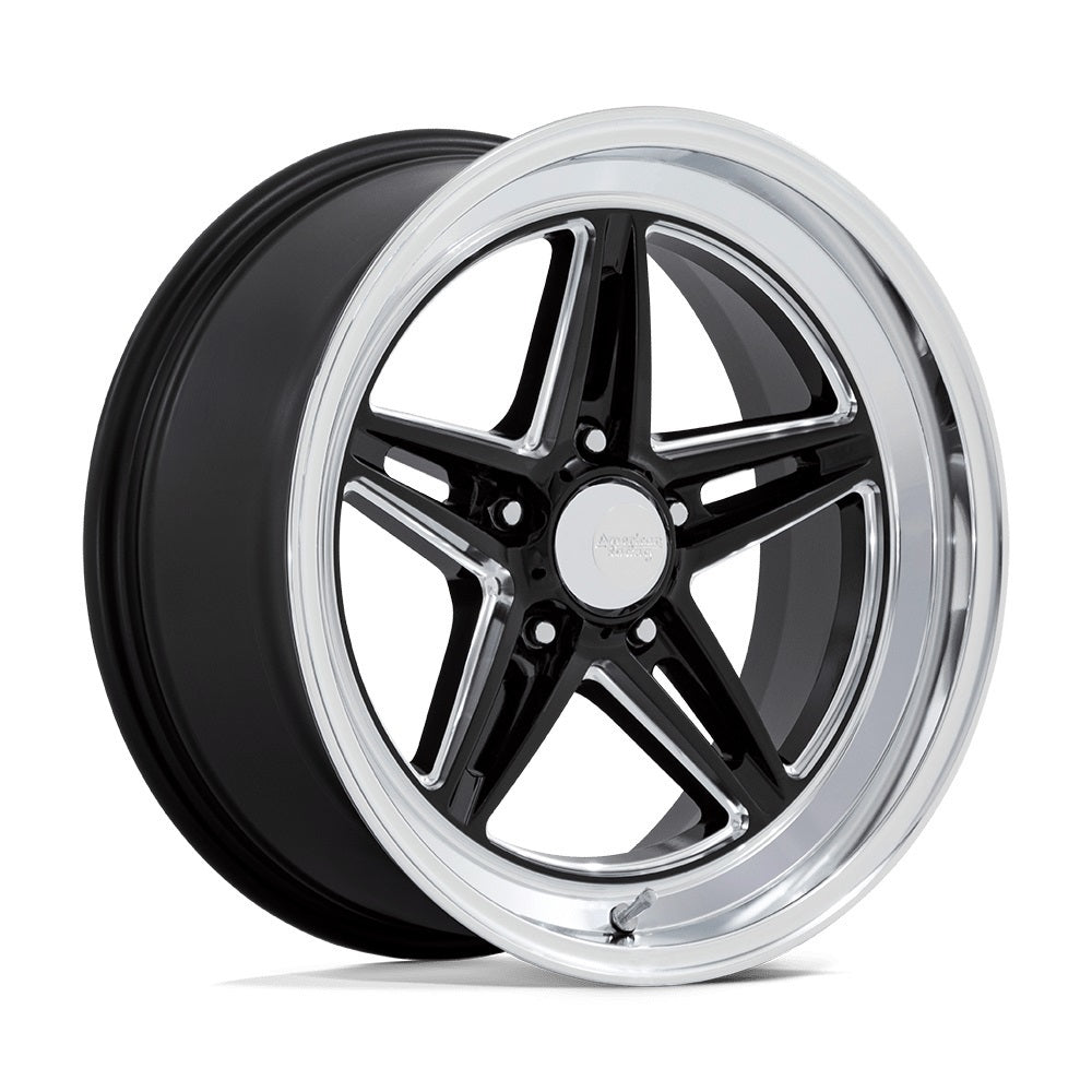 18x10 Goove Wheel 5x4.75 Bolt Circle Gloss Black Wheels American Racing