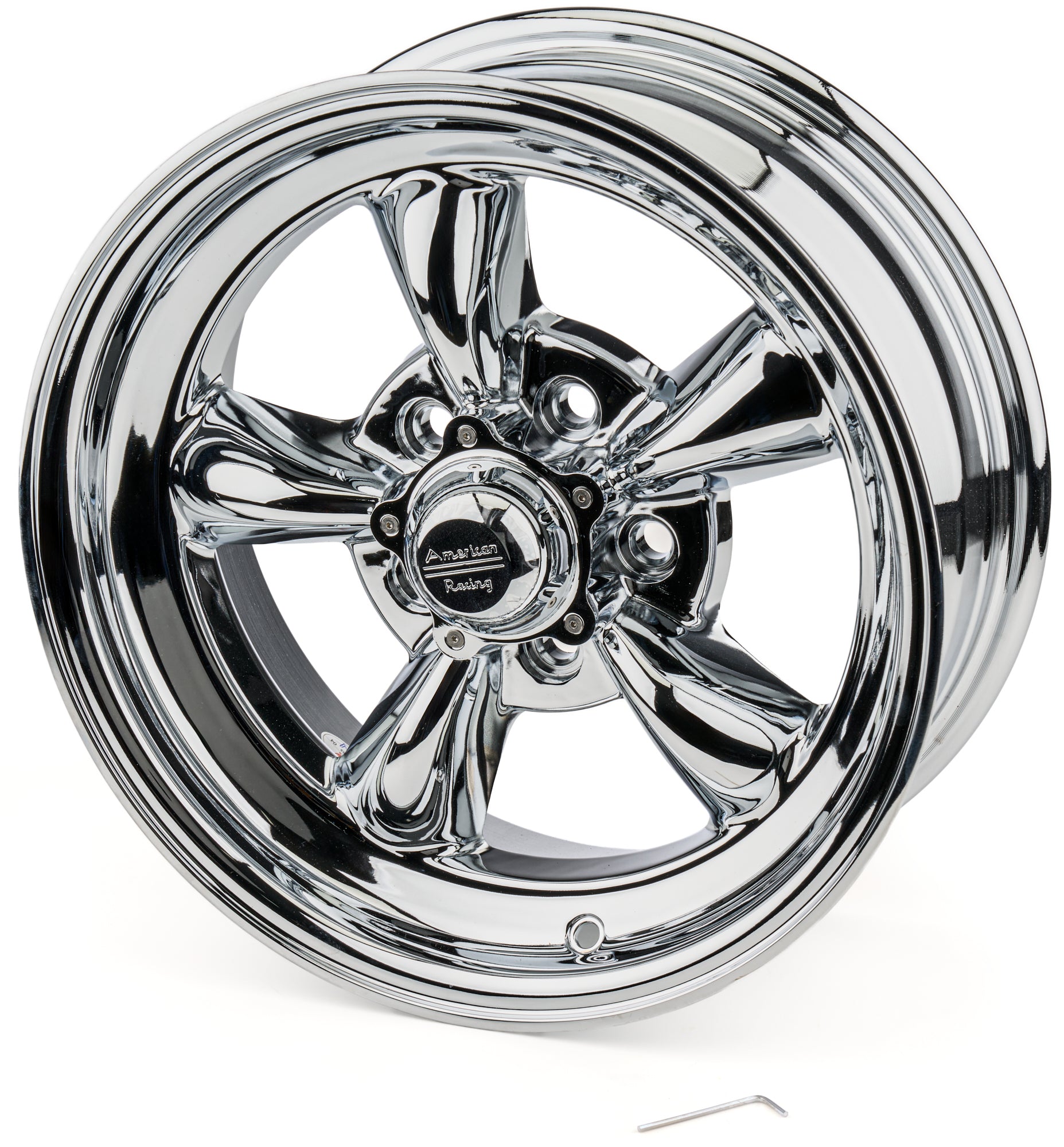 15X6 Torq Thrust II 5 X 4-1/2 BC Chrome Wheels American Racing