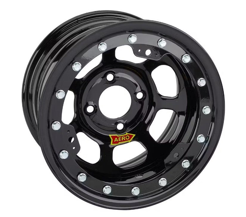 Wheel 13x7 3in 4.50in BC Black Light Weight Wheels Aero Race Wheels