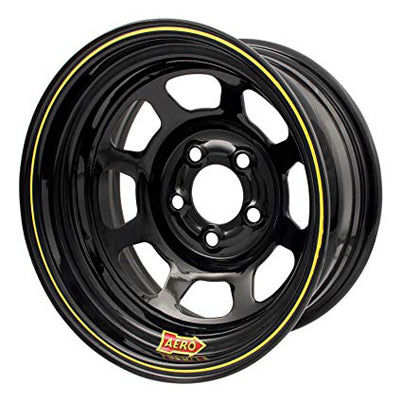 15x7 4in. 4.50 Black Wheels Aero Race Wheels