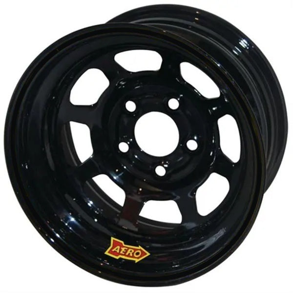 Wheel 15x7 5x5 3in BS Black Wheels Aero Race Wheels