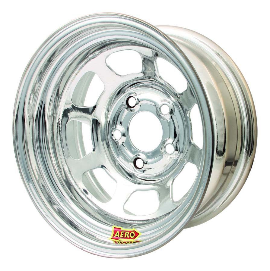 15x8 2in 4.75 Chrome Wheels Aero Race Wheels