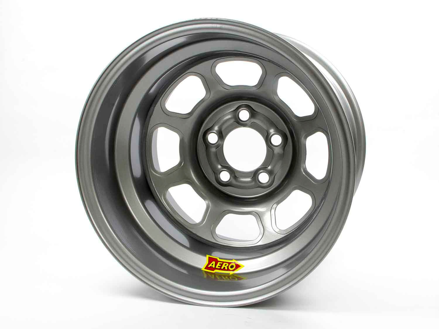 15x8 2in. 5.00 Silver Wheels Aero Race Wheels