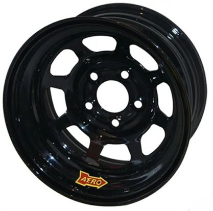 15x10 4.5in. 5.00 Black Wheels Aero Race Wheels