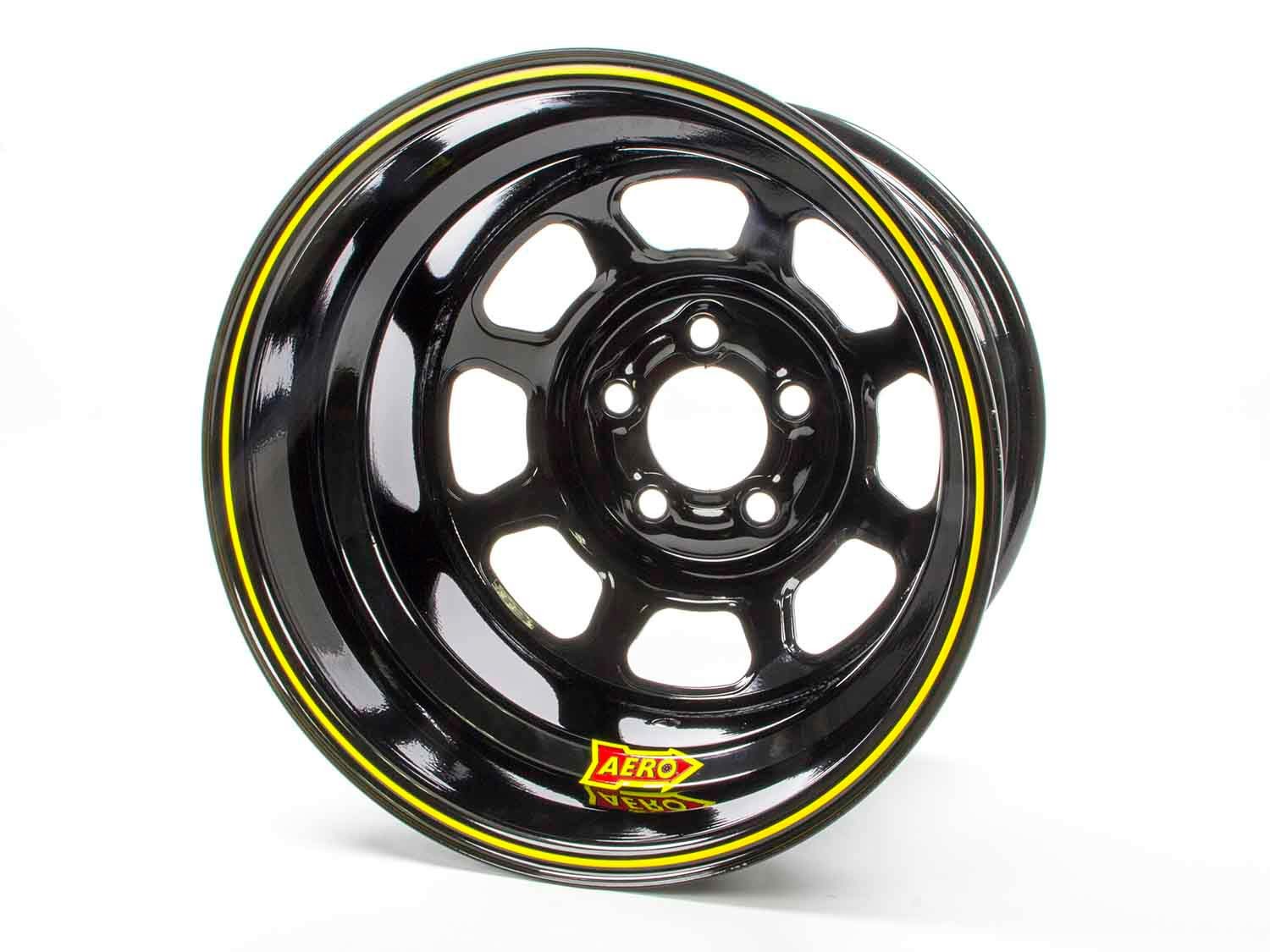 15x8 1in 5.00 Black Wheels Aero Race Wheels